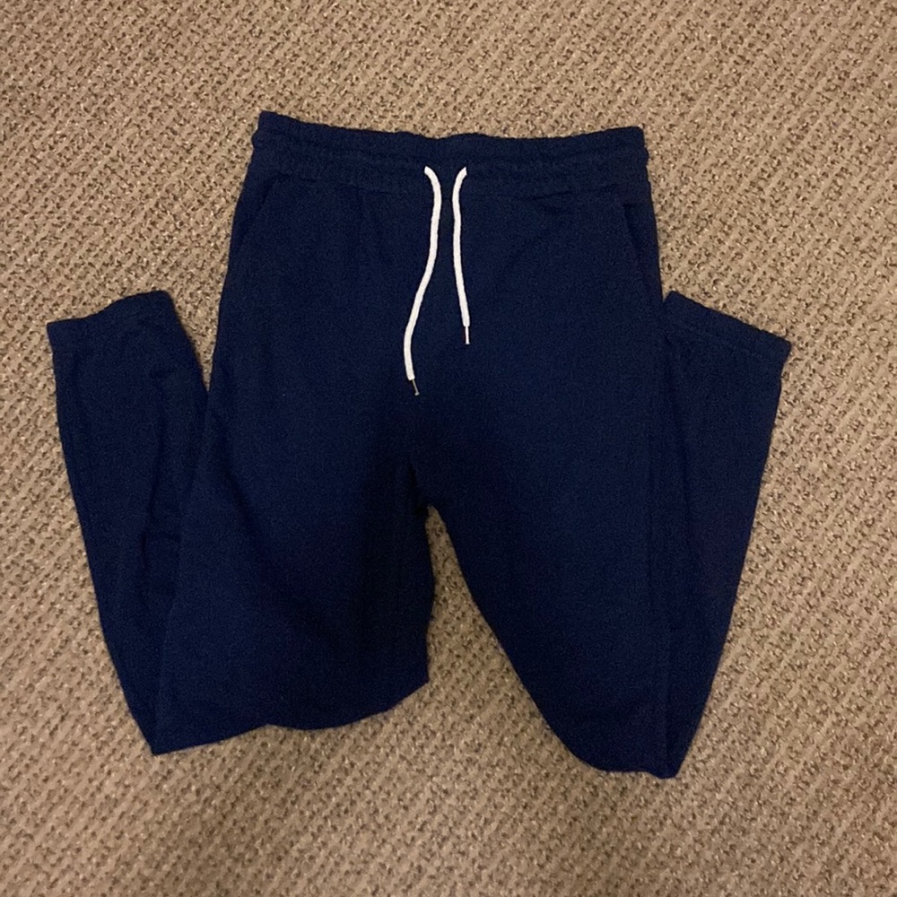 Navy blue sweatpants